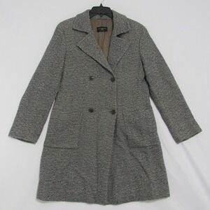 Luciano Barbera Women's Brown Long Sport Jacket Coat 100% Cupro‎